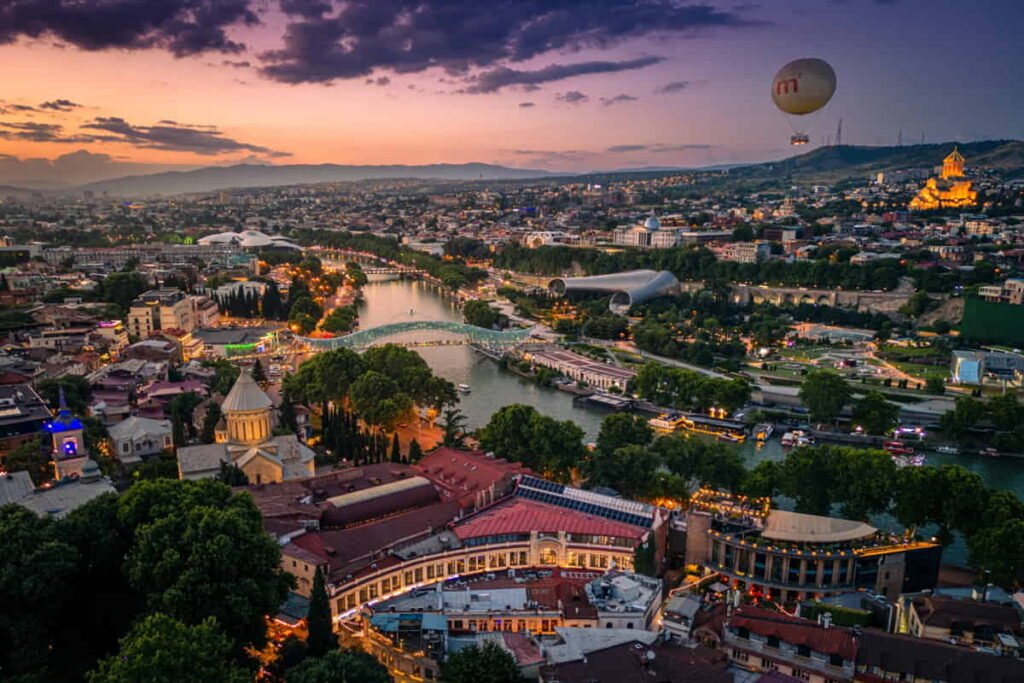 View of Tbilisi city, Georgia