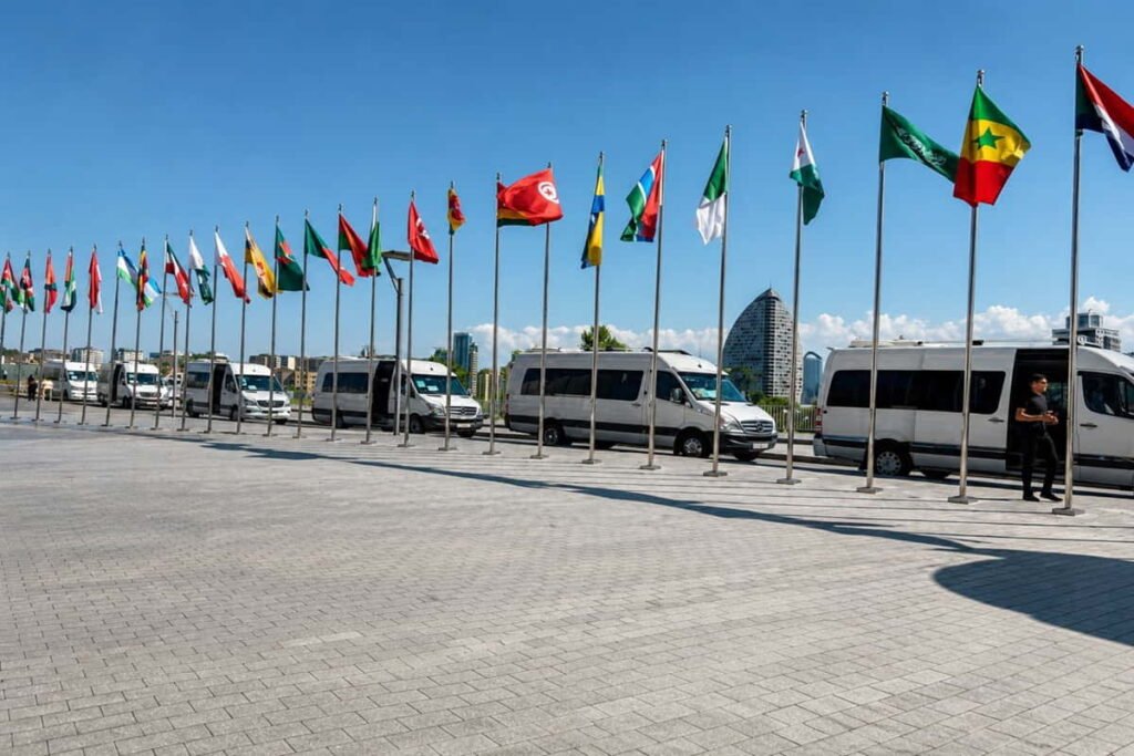 Mercedes Sprinter minibus fleet in Baku Azerbaijan