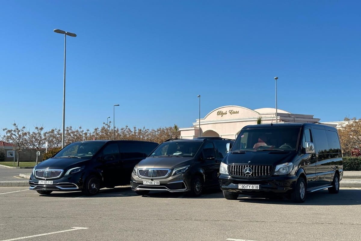 Minivan rental in Baku with driver for private transfers