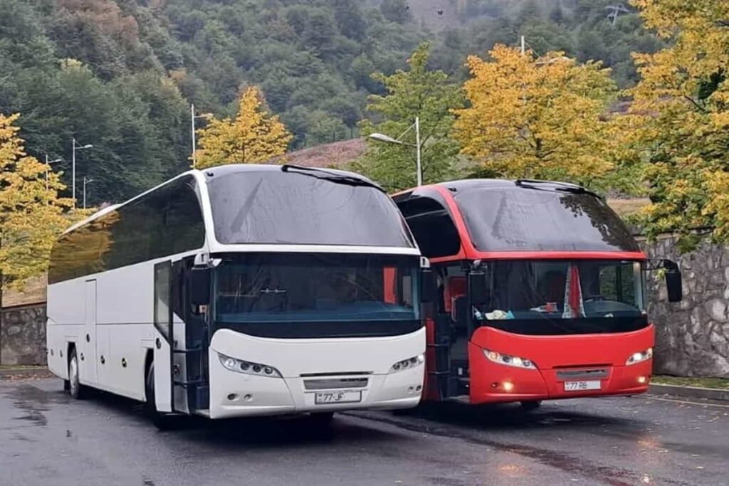 Tour buses available for popular routes from Baku across Azerbaijan