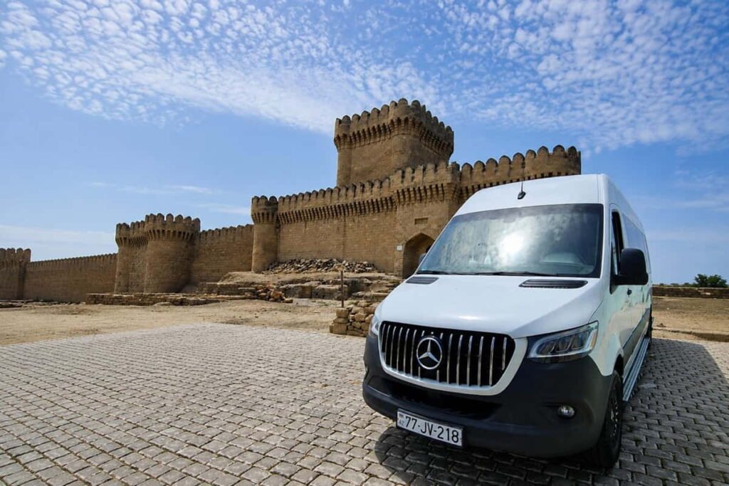 20-Seater Minibus at Qala Archaeological and Ethnographic Museum Complex in Baku
