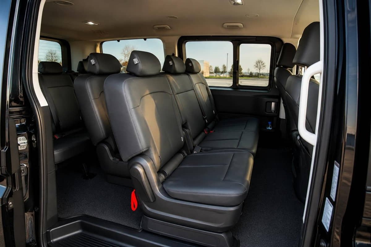 5-seater minivan interior in Baku with comfortable rear seats