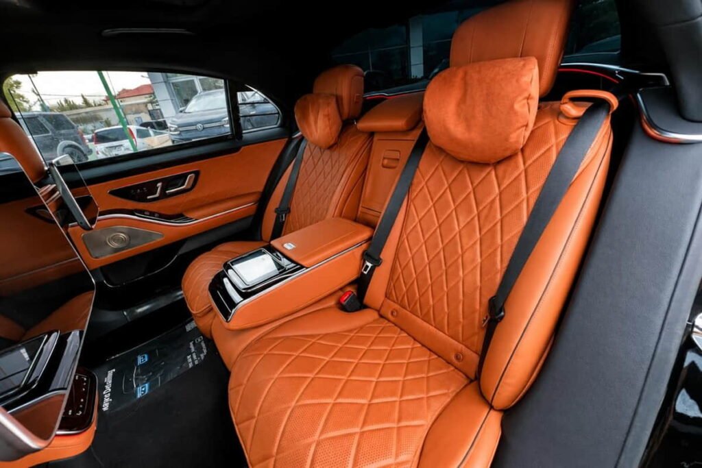 Mercedes S-Class interior in Baku rear seats luxury comfort